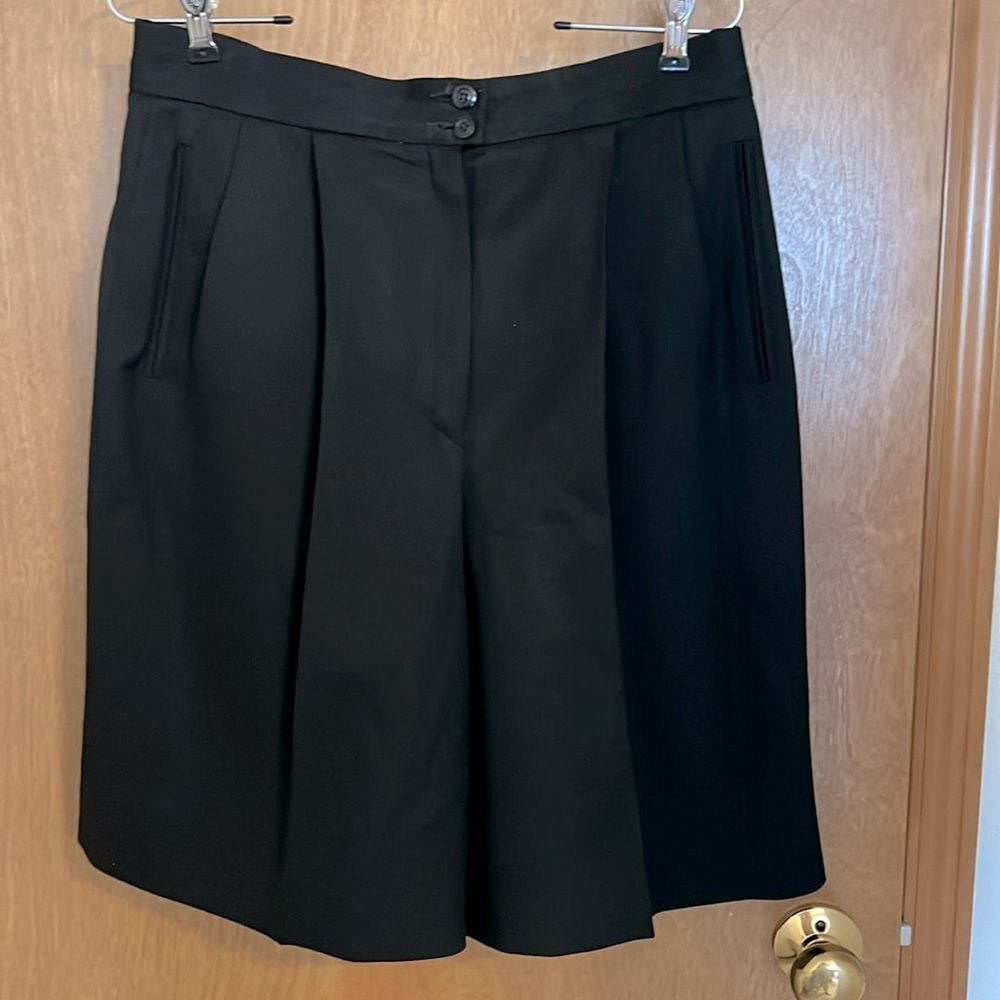 Vintage Miss Pendleton High Waisted Black Bermuda Shorts, 14